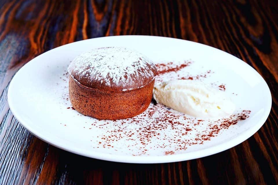 Chocolate Coulant with vanilla ice cream