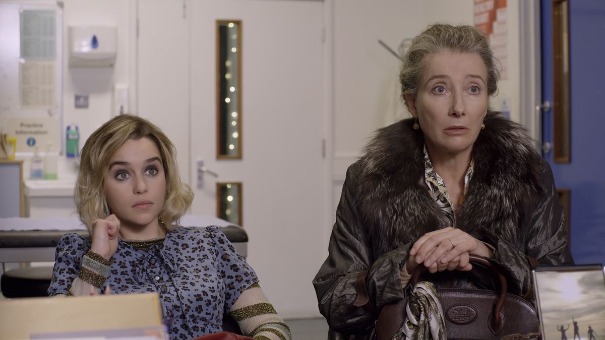 Mother and daughter in the doctor’s office.