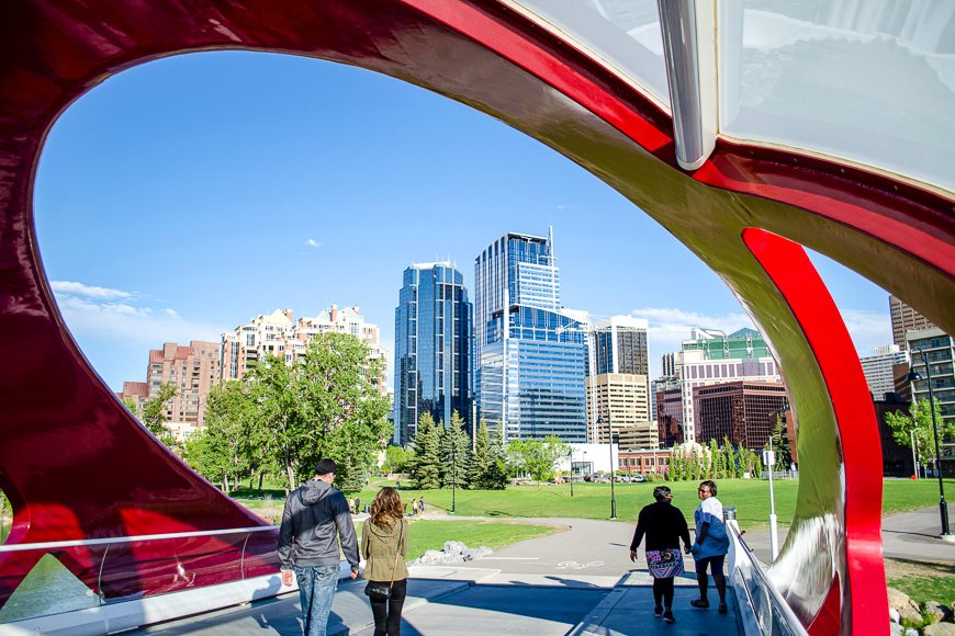 Peace Bridge in Calgary Alberta, Canada