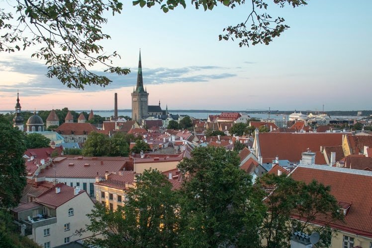 Visit Estonia (over looking the skyline of Estonia)