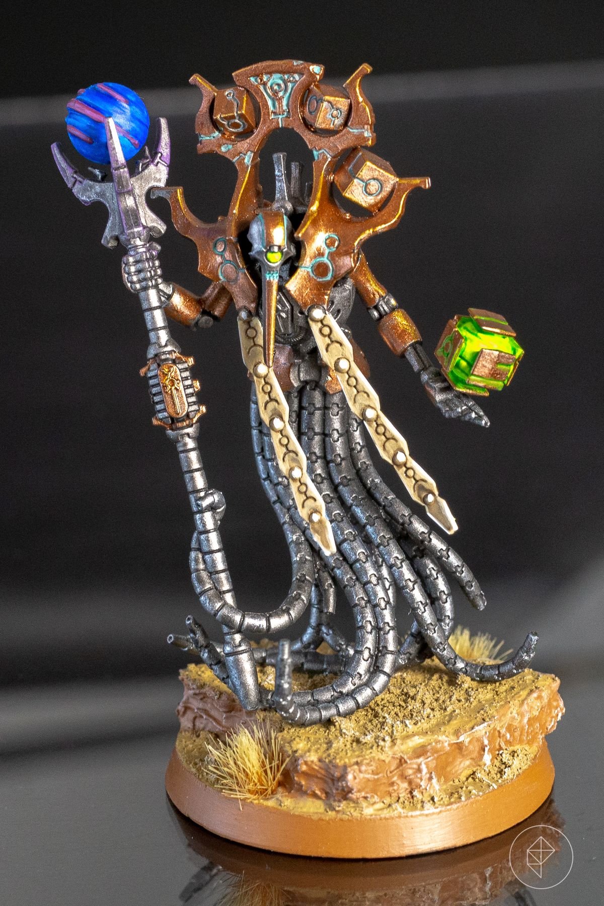 A Necron Chronomancer from Warhammer 40,000: Pariah Nexus