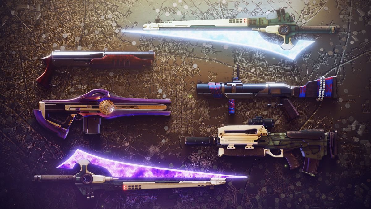 A variety of new Destiny weapons inspired but Bungie’s other game series