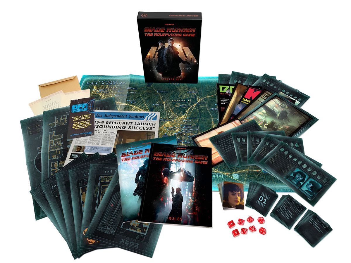 The full contents of the starter set includes mock magazines, maps, surveillance images, and dice.