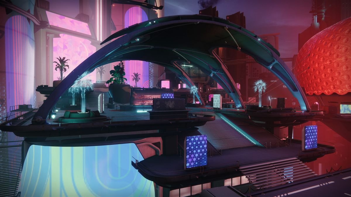 A section of Neomuna, a city on Neptune in Destiny 2: Lightfall