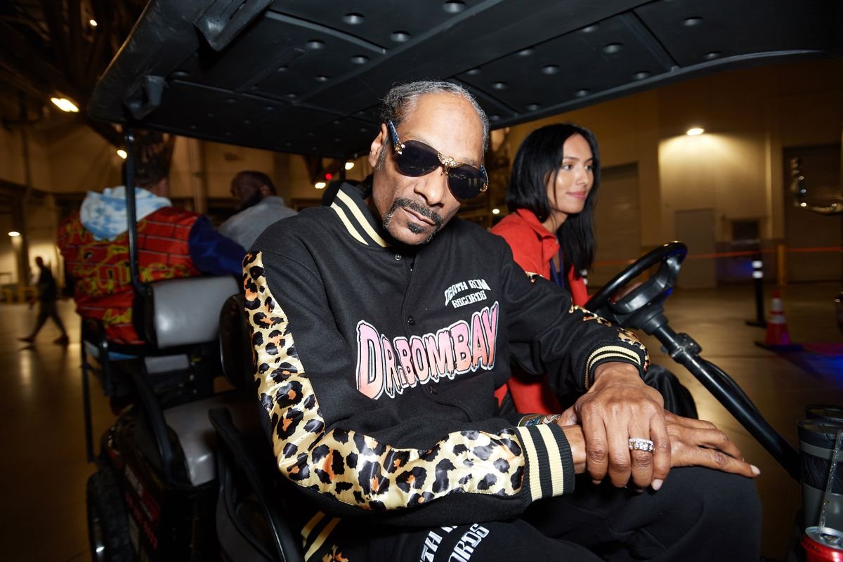 Snoop Dogg backstage during WrestleMania 39 