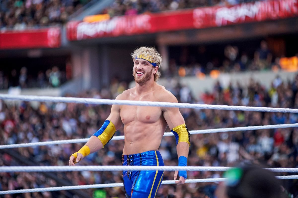 Logan Paul in the ring WrestleMania 39 