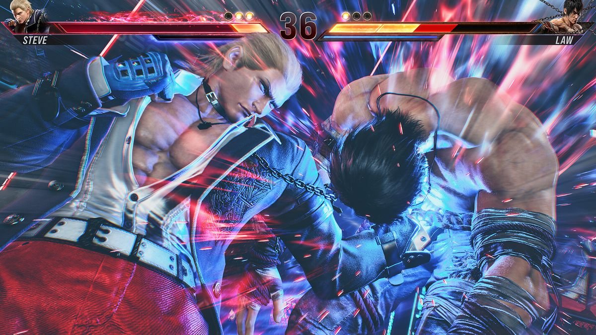 Law and Steve duke it out in close quarters in Tekken 8