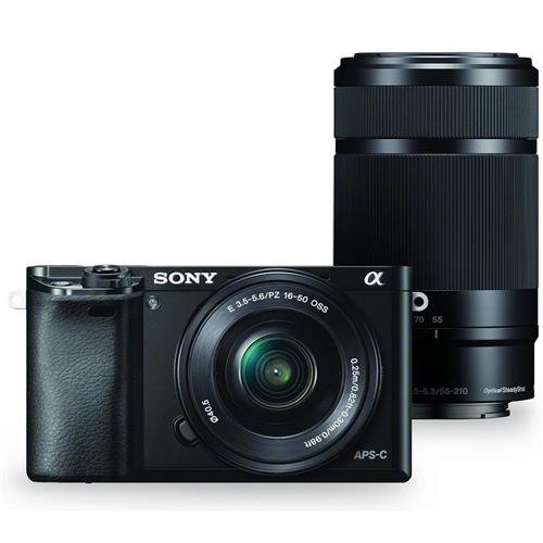 Sony Alpha a6000 Mirrorless Digital Camera with 16-50mm and 55-210mm Power Zoom Lenses